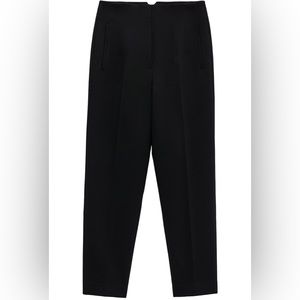 Zara high waisted black work pants - size XL